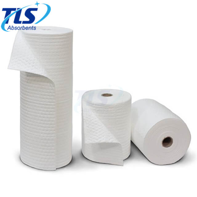 Large Meltblown White Oil Spill Absorbent Roll 80cm*50m*8mm from China