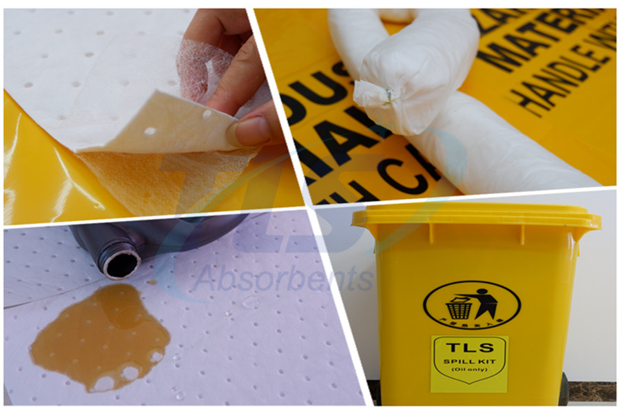 50Litres Shoulder Bag Marine Oil Spill Clean Up Kits from China