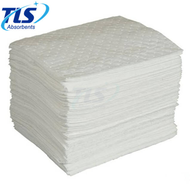 Heavy Weight White Polypropylene Oil Absorbent Pads