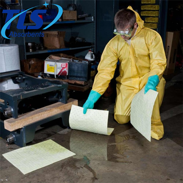 5mm Hazmat Chemical Spill Absorbent Pads For Spills from China manufacturer TLS Absorbents