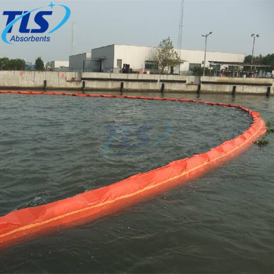 Orange Solid Float Type PVC Oil Containment Boom