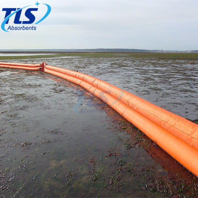 Water-filled Shoreseal Boom For Ports And Terminals Orange Color