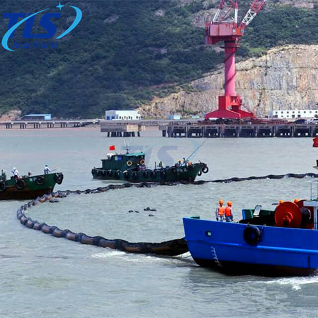 Offshore Oil Float Rubber Containment Boom For Spill Control
